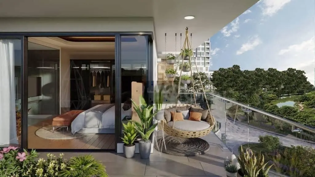 Căn hộ sân vườn, 83m2, tự do thiết kế không gian rộng rãi