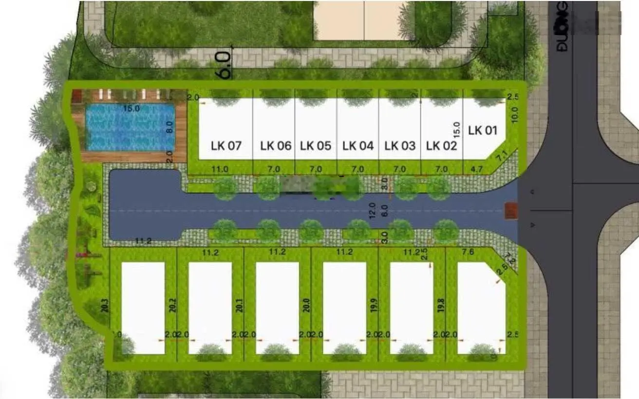 Bán nhà khu compound dự án Louis Garden chỉ có 13 căn biệt lập! Có hồ bơi riêng biệt luôn ạ