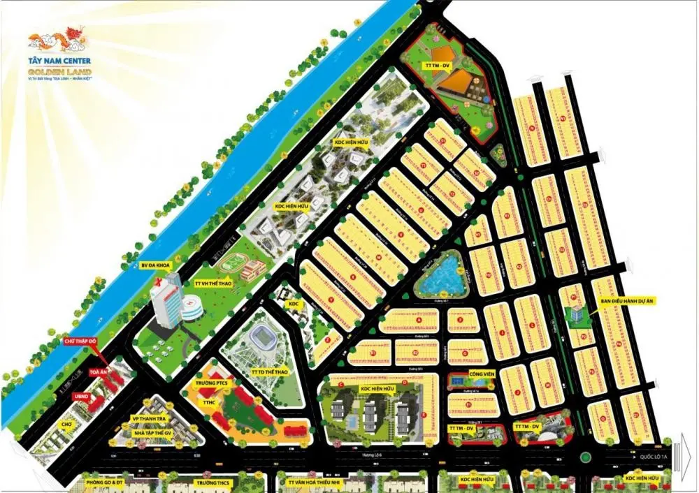 Kẹt tiền bán lỗ đất kdc Golden Land Thủ Thừa, Long An. Giá 1t550 thương lượng( có hh cho môi giới).