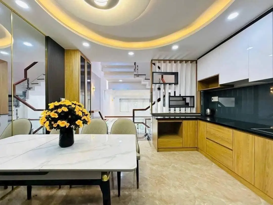 Bán nhà hxh 12m 476/2G Quang Trung P10 full nội thất cn: 60.1m2 (4x16m) 4 tầng 5pn 7wc