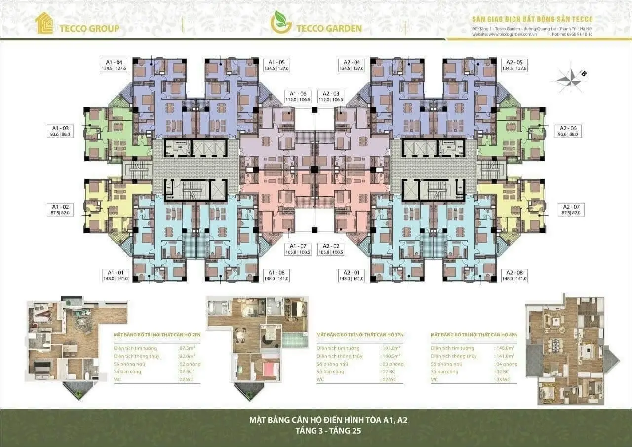 SIÊU PHẨM DUY NHẤT TẠI Tecco Garden, giá thỏa thuận, 88 m2