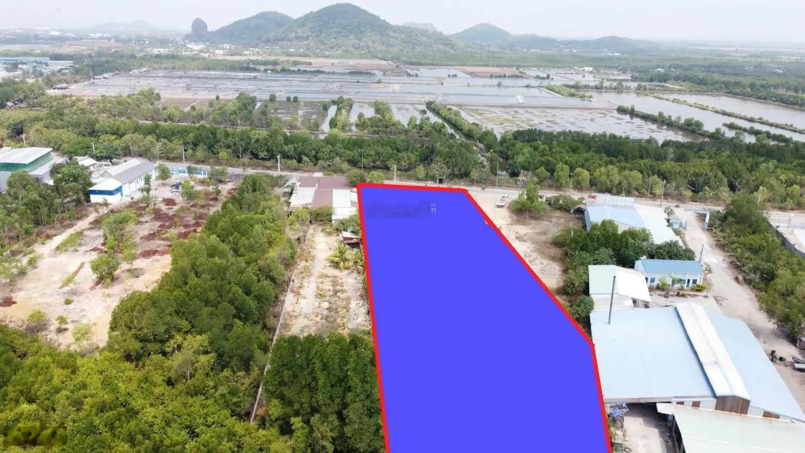 Bán đất sổ hồng 5707m2, đường Mương Đào, Đông Hồ TP. Biển Hà Tiên, Kiên Giang giá rẻ