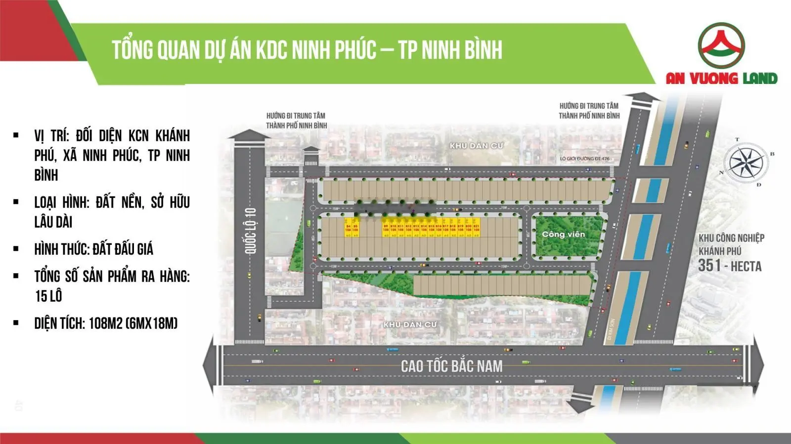 Cần bán lô đất đấu giá - 108m2 - 6x18m