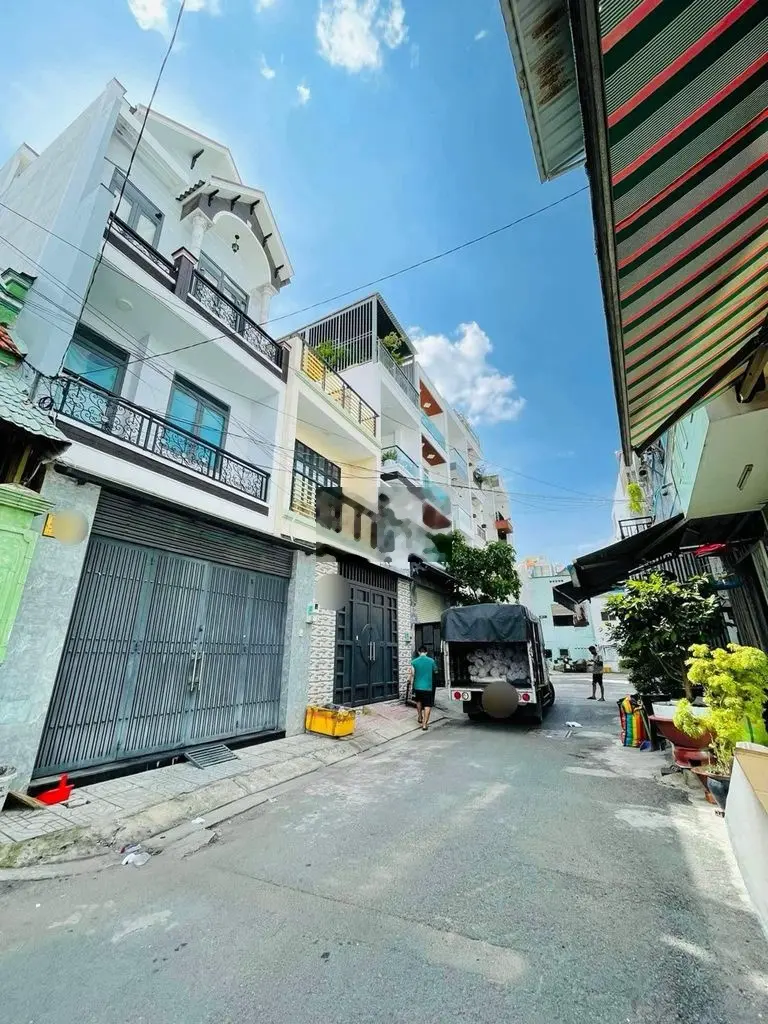 BÁN NHÀ HẺM XE TẢI ĐƯỜNG PHÚ THỌ HÒA QUẬN TÂN PHÚ 74M2 4 TẦNG.