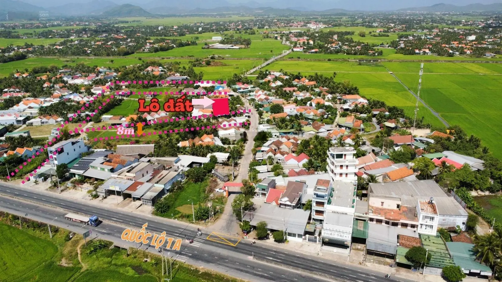 176m2 đất ở, gần cổng chào Phước Lộc Ninh Quang chỉ 739tr