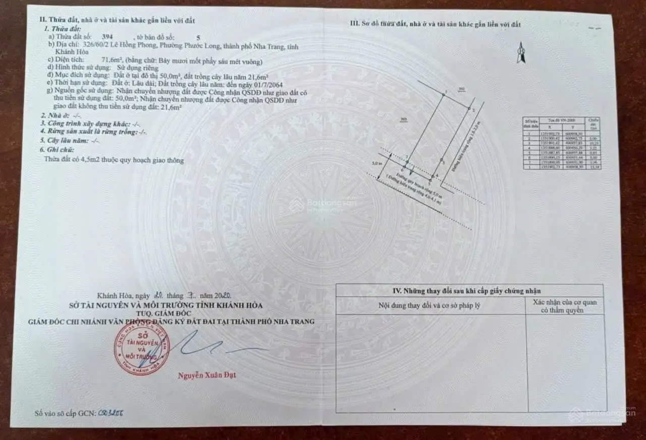 Đất dân sát khu đô thị VCN Phước Long 1 cần tiền làm ăn cần bán gấp, LH: 0762.111.113