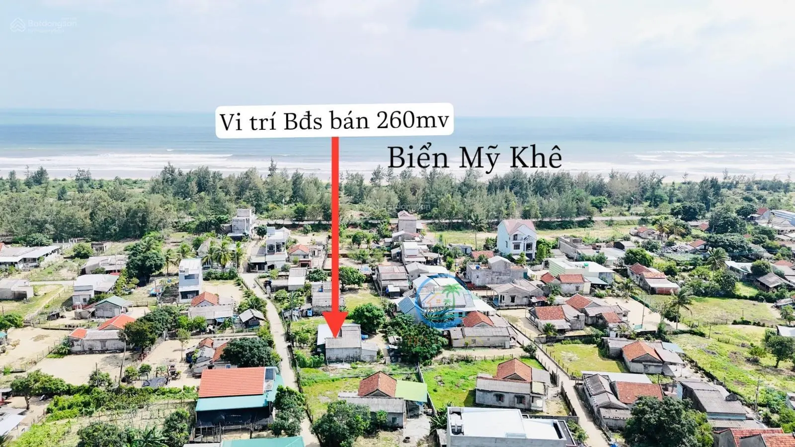 Ban lô đất biển Mỹ Khê 10x26m cách biển 100m full thổ cư giá chỉ 1tỷxx siêu re