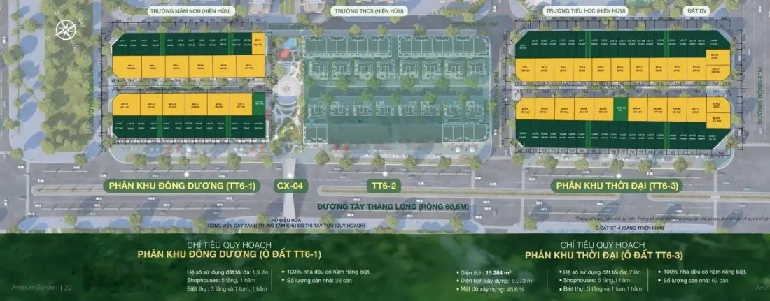 Bán shophouse 143m2, giá ưu đãi 260 triệu / m2 tại Avenue Garden, Tây Thăng Long, Bắc Từ Liêm