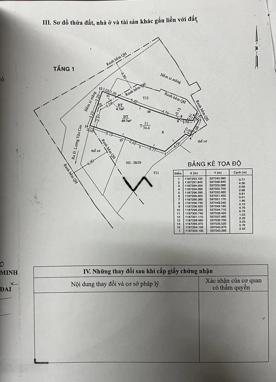 Bán nhà 4,5 tỷ tại đường Lương Văn Can, Quận 8