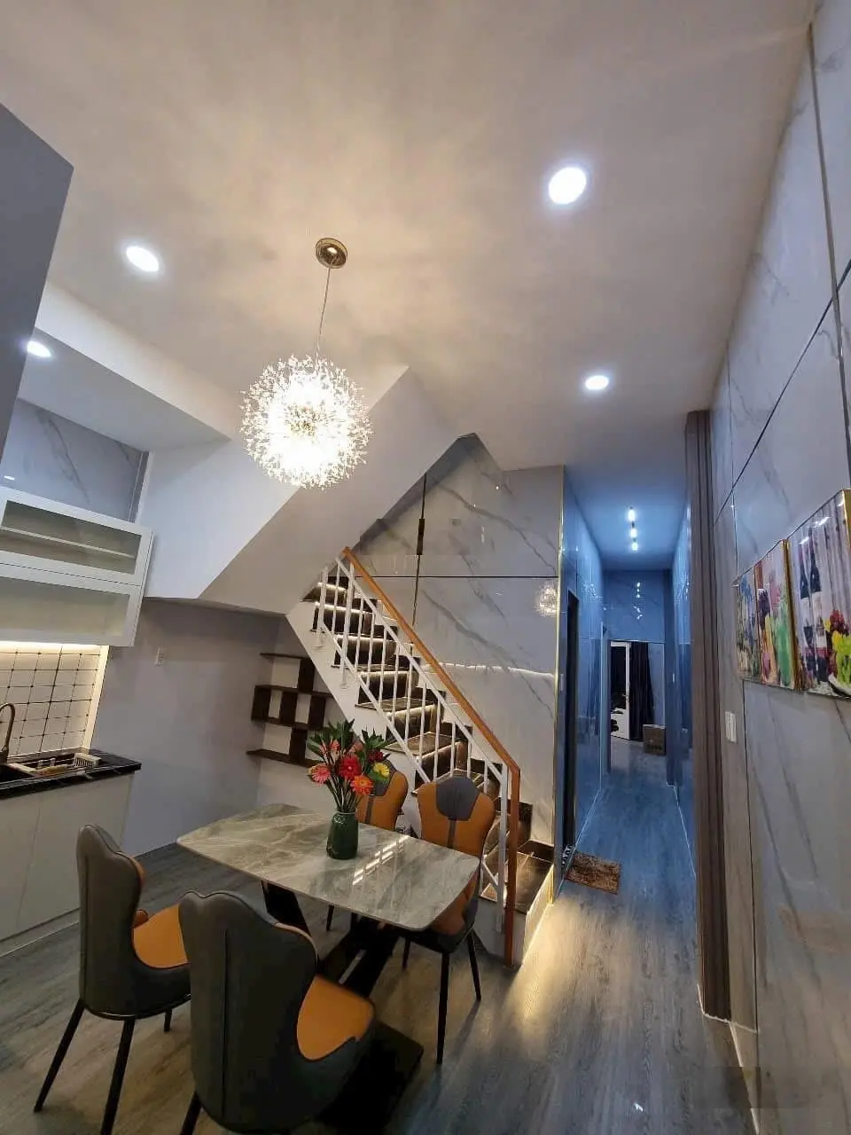 Bán nhà Huỳnh Hữu Trí, Bình Chánh 1 trệt 1 lầu 75m2, nhà siêu đẹp giá mềm