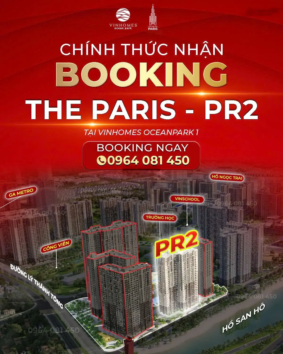 Hot! Chính thức nhận booking tòa PR2 đẹp nhất dự án The Paris