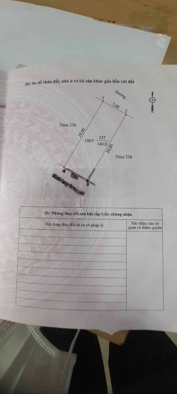 Bán đất đấu giá thửa đất B3, Ninh Phong, TP Ninh Bình. 7mx20m = 140m2 giá 3,5 tỷ