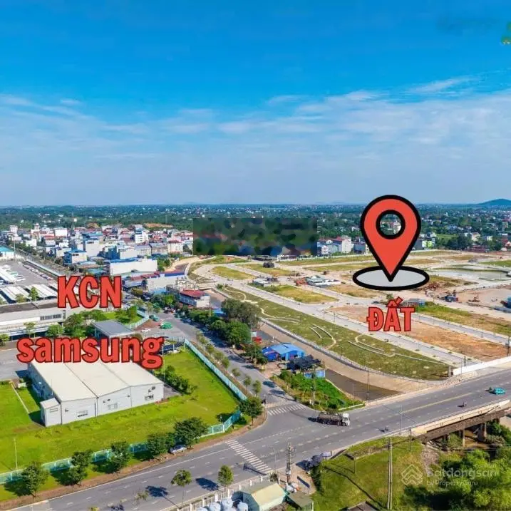 Có mấy lô đất cạnh KCN Sam Sung sẵn sổ đỏ, sang tên ngay
