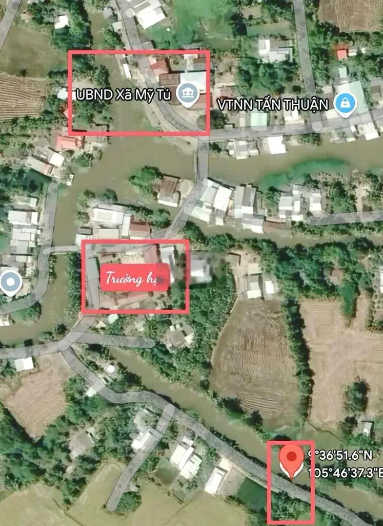 Bán 1943m2 Đất Gần UB Xã Mỹ Tú, huyện Mỹ Tú, tỉnh Sóc Trăng
