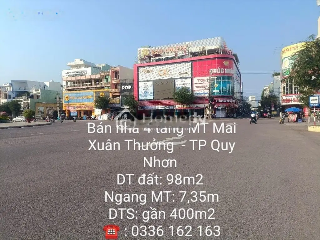 Bán nhà 4 tầng MT đường Mai Xuân Thưởng TP Quy Nhơn