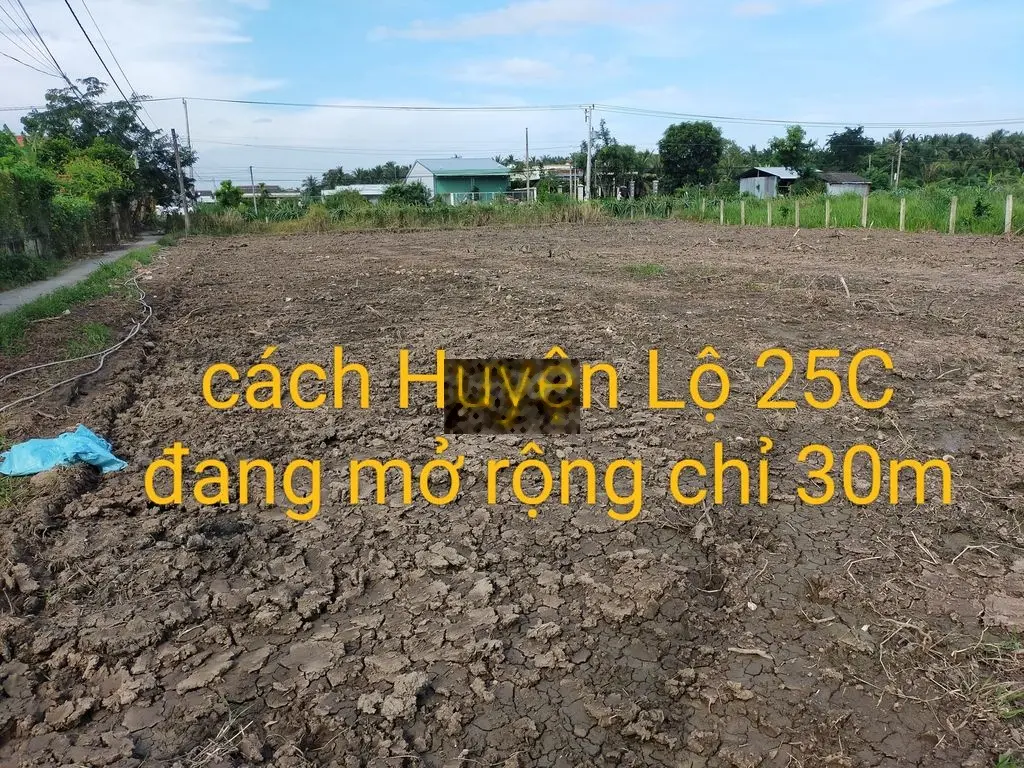 Đất sát bên Huyện Lộ 25C đang mở rộng... gần quốc lộ 50 Chợ Gạo