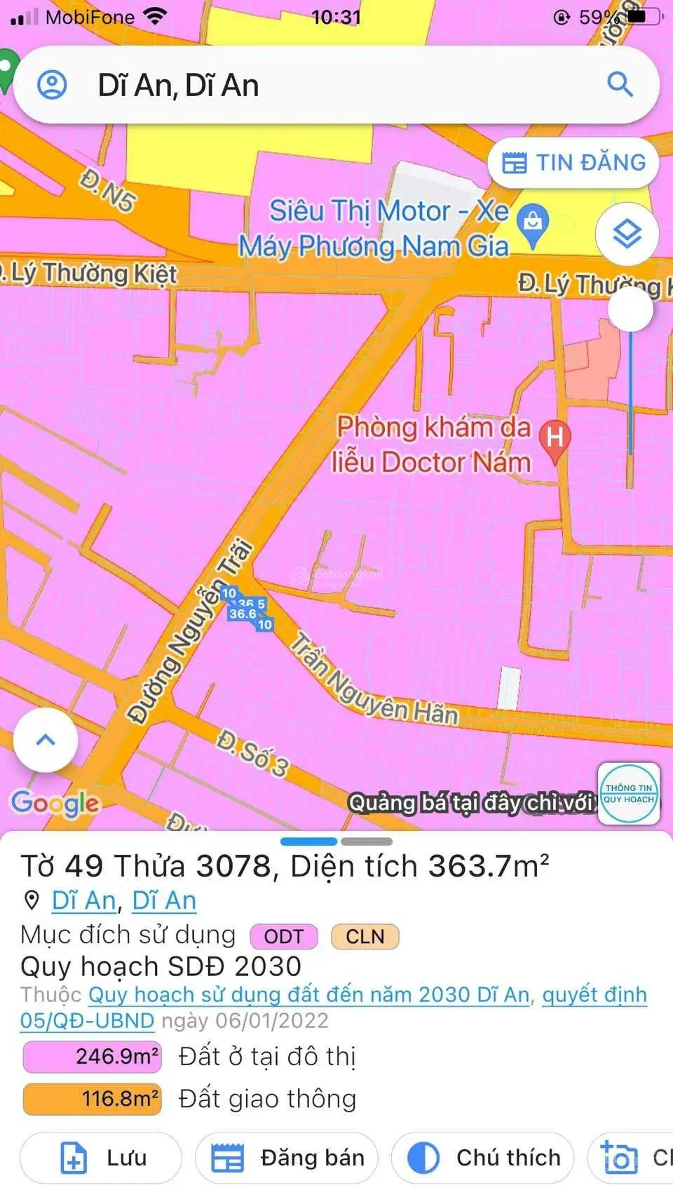 Bán căn góc 2 mặt tiền trung tâm đường Nguyễn trãi giao trần nguyên hãn. Điện tích hơn 300m2.
