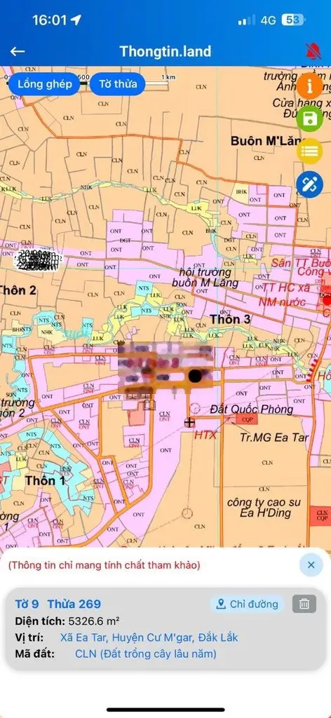 Bán Đất Cận Hồng Khu Dân Cư Cách UBND Huyện , Chợ,… 1-2Km Giá 1,69TR