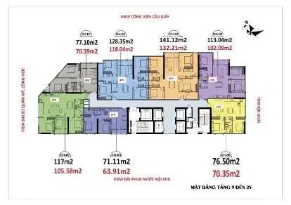 Duy nhất căn 3 phòng ngủ gần 110m2 tòa Luxury Park Views chính chủ cần bán gấp