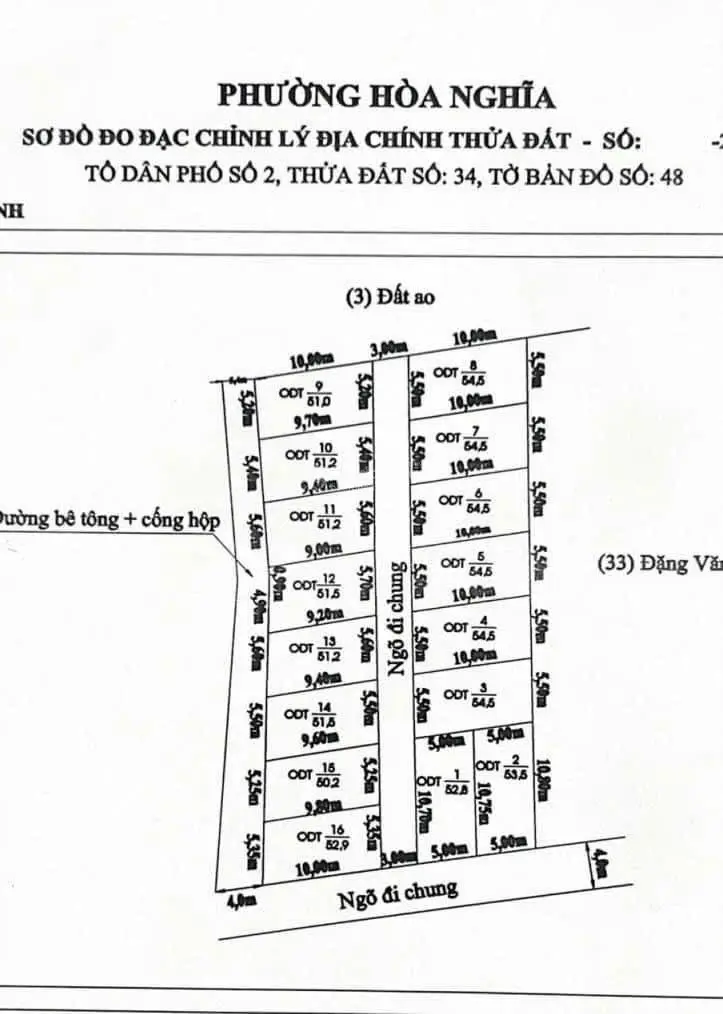 - Chỉ còn vào lô F0 bao bìa tại Sông He - Hòa Nghĩa - Dương Kinh, Hải Phòng. Giá chỉ 800 triệu/ lô