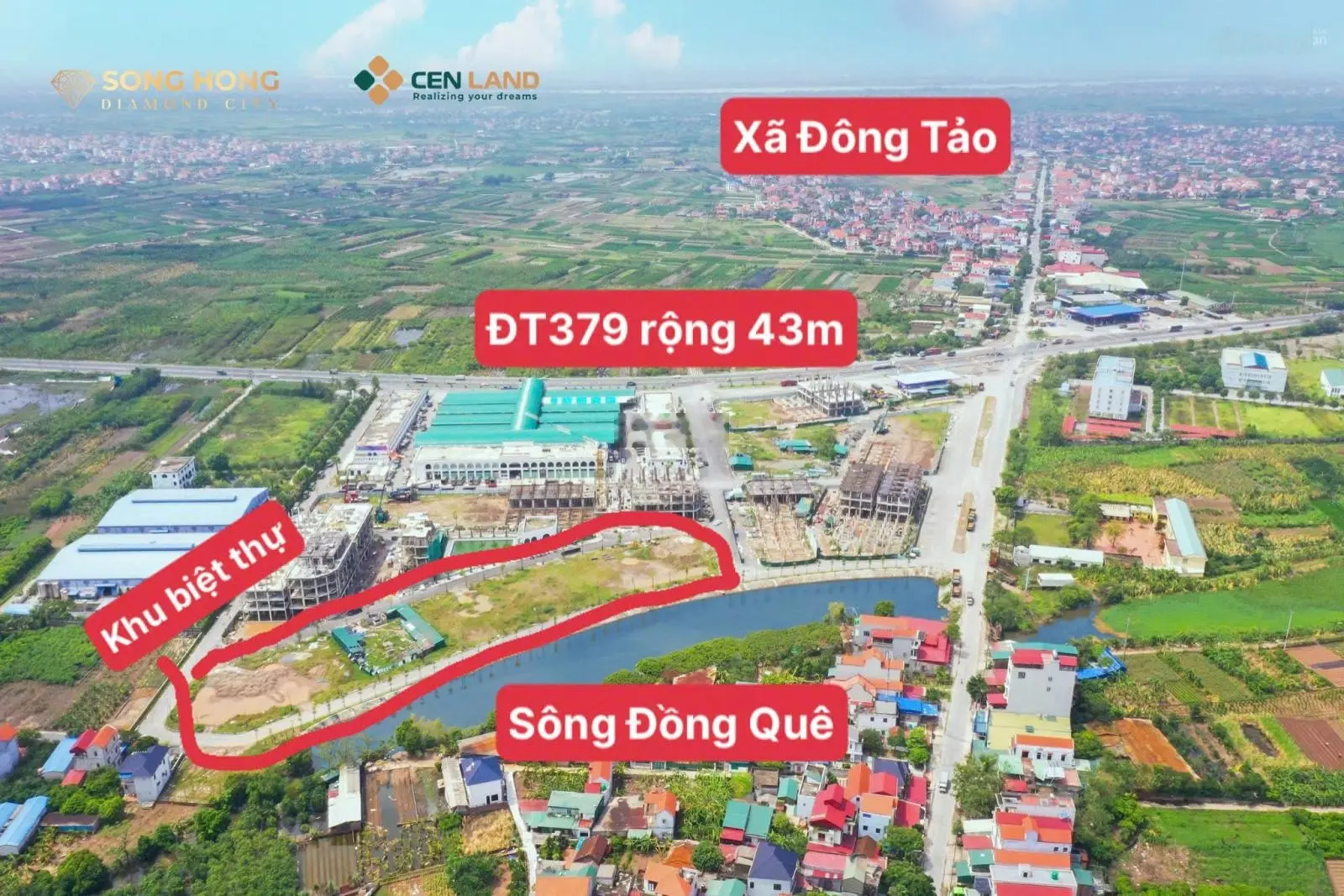 Bán biệt thự tuyệt đẹp tại Sông Hồng Diamond City, Hưng Yên