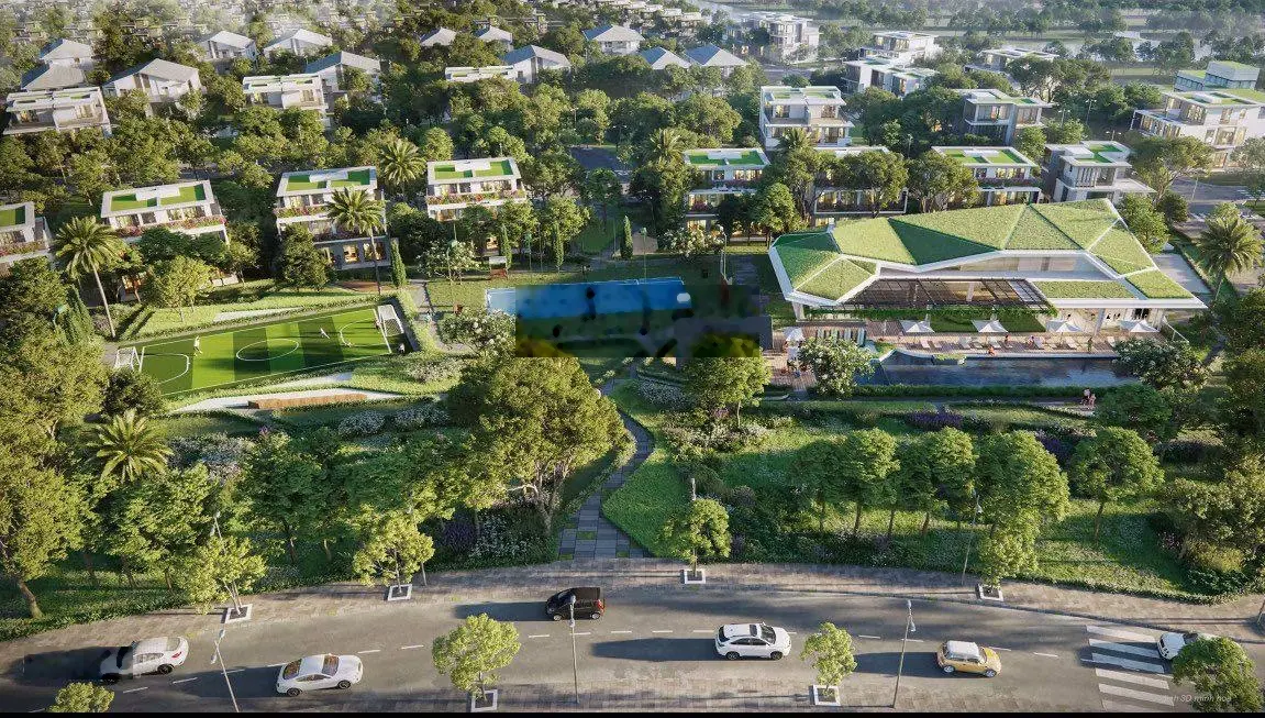 Biệt thự song lập vườn 2 mặt Tiền (mặt sau là công viên Sport Clubhouse (9300m2)