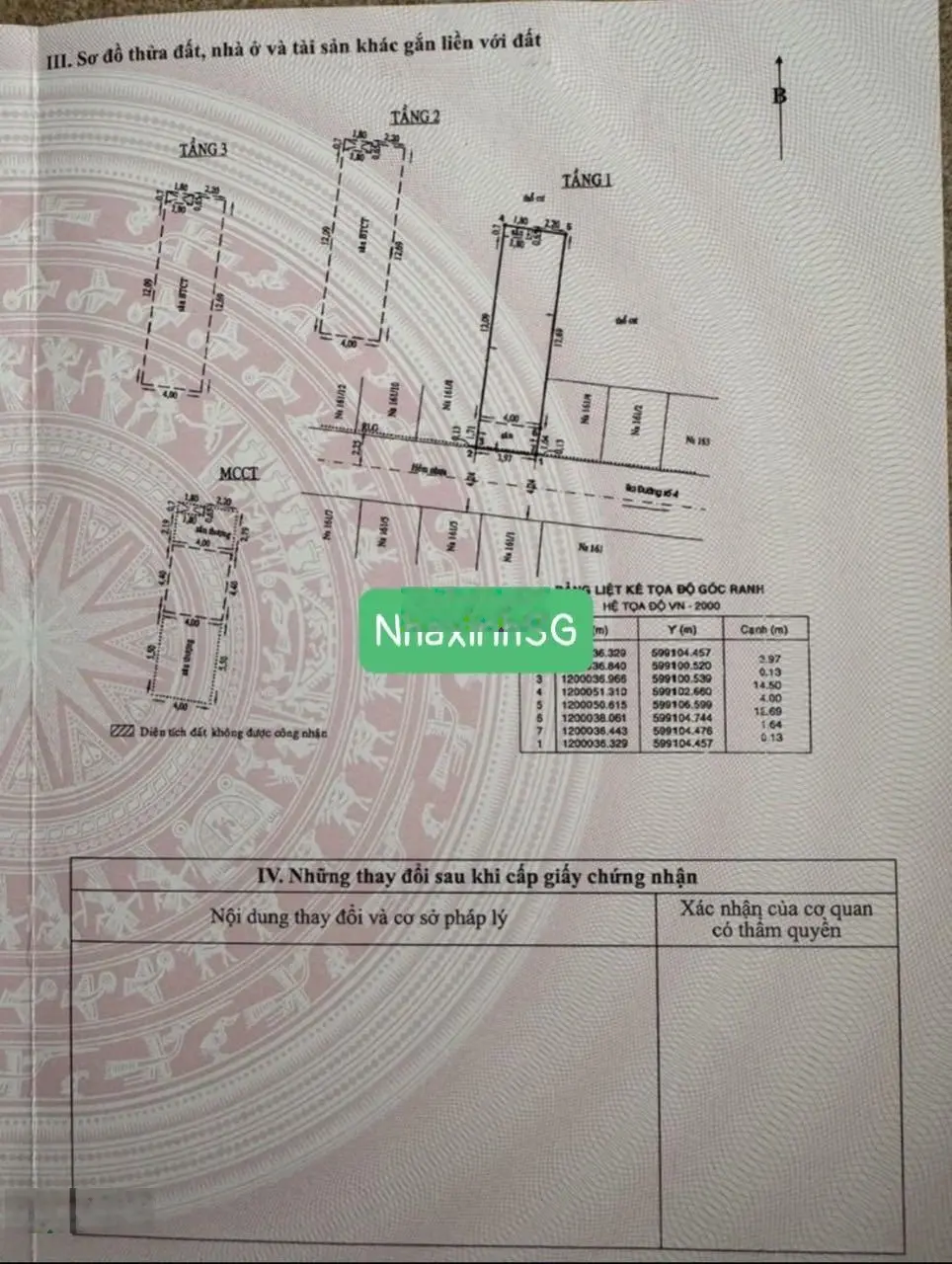 Nhà HXH 4.5m 1 trục 4 tầng 4PN 5WC 4x14.5m không lộ giới đường Số 4 P16 Gò Vấp