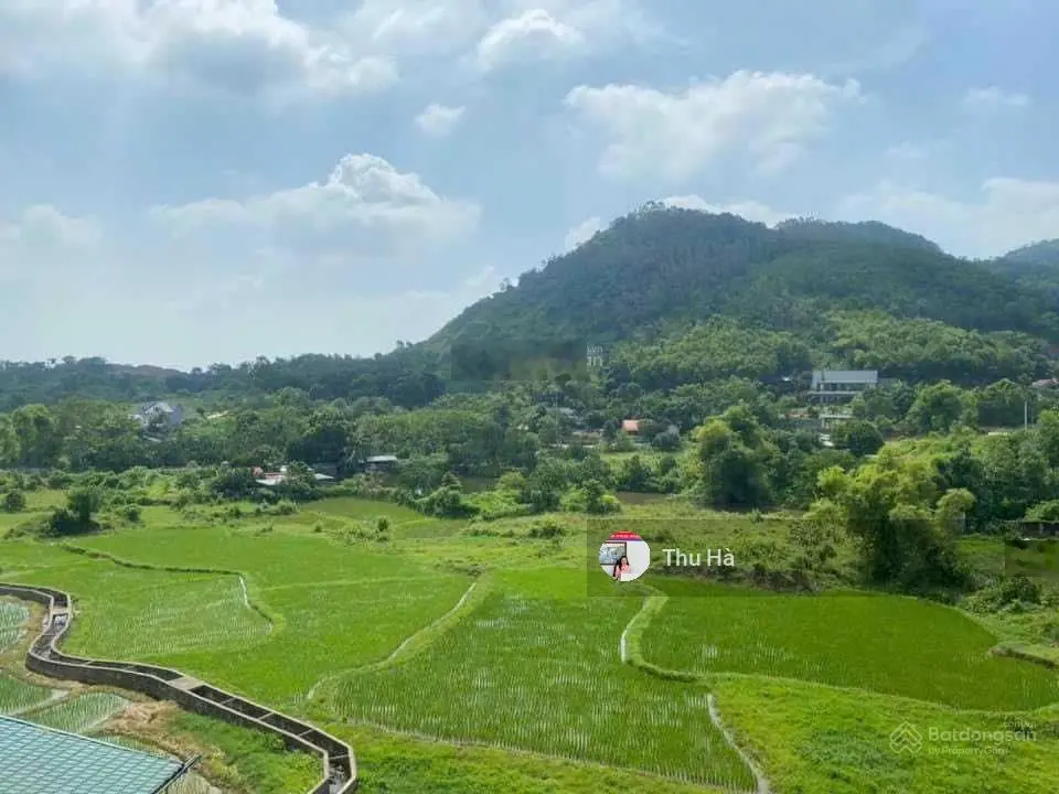 Biệt thự diện tích 1160m2 tại trục chính xã Phú Mãn. Mặt tiền 20m. View cánh đồng, núi non hùng vĩ