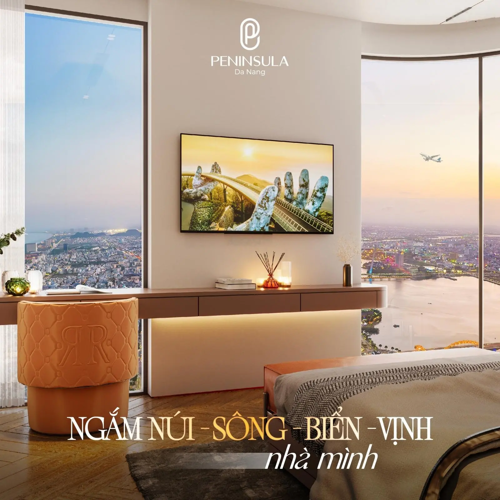 Bán căn hộ view sông Hàn Peninsula Da Nang, có bàn giao nội thất cao cấp như khách sạn 5 sao