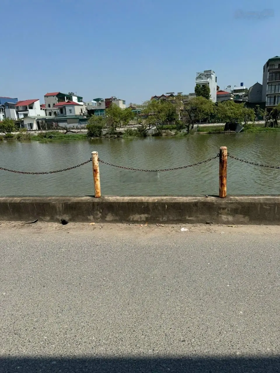 Bán đất Cự Khối View hồ đầm tranh 105m2 x 5,5m mặt tiền đường nhựa,thông ô tô tránh,vỉa hè 4m