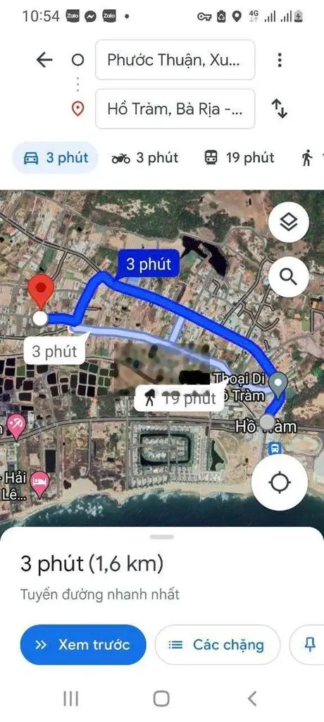Bán Đất Biển Hồ Tràm.Diện tích 143m2. Có sẵn 120m2 Thổ Cư. Giá 2,95 tỷ tại Đường Nhựa, Xã Phước Thuận, Huyện Xuyên Mộc, Bà Rịa - Vũng Tàu