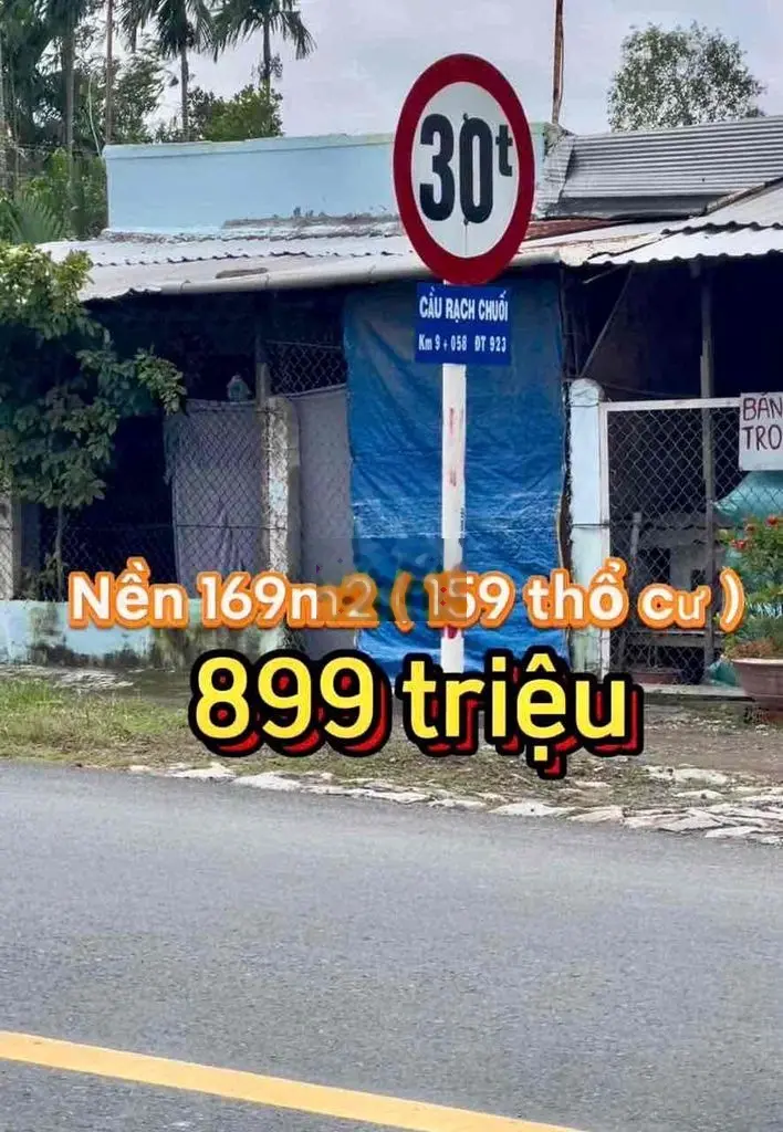 Nền 169m2 Thổ Cư - Lộ Oto - Cách Chợ Phong Điền 1,5Km - Giá 899Tr