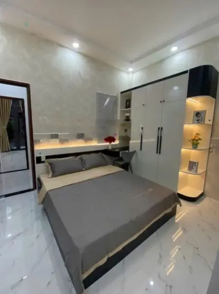 Nhà xây dựng mới 1 trệt 1 lầu DT 37m2 sổ hồng ,full thổ cư, công chứng liền, NH vay 80%, CCG 1%HH