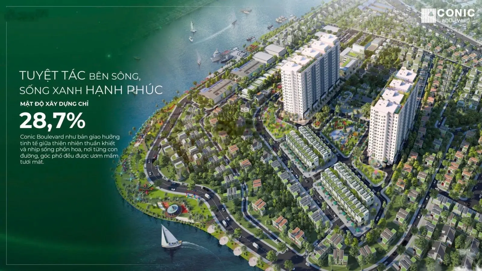 Bán chung cư mini conic boulevard view đẹp, giá 3,1 tỷ, 84m2, 2 pn, 2 pt