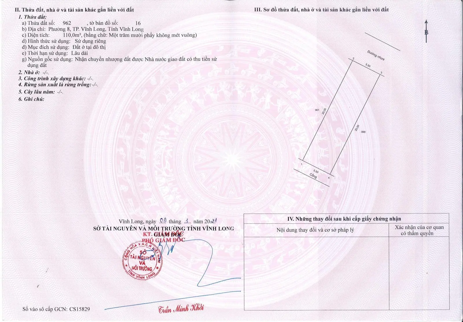 Bán nhà Phường 8, thành phố Vĩnh Long
