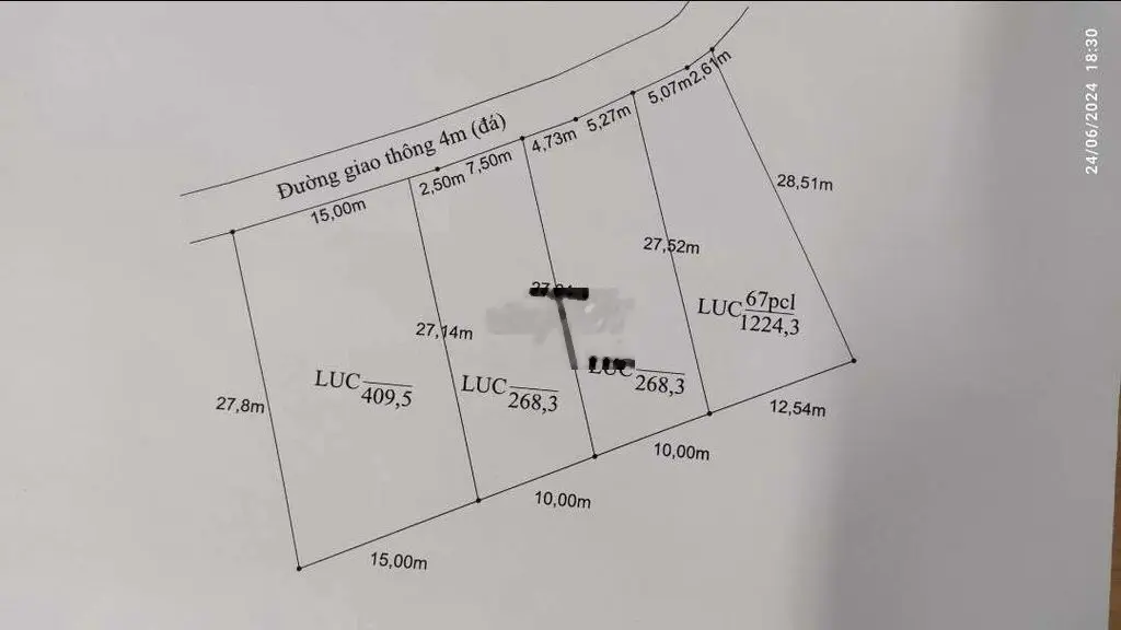 Bán nền đất 5x27 thổ cư giá 380