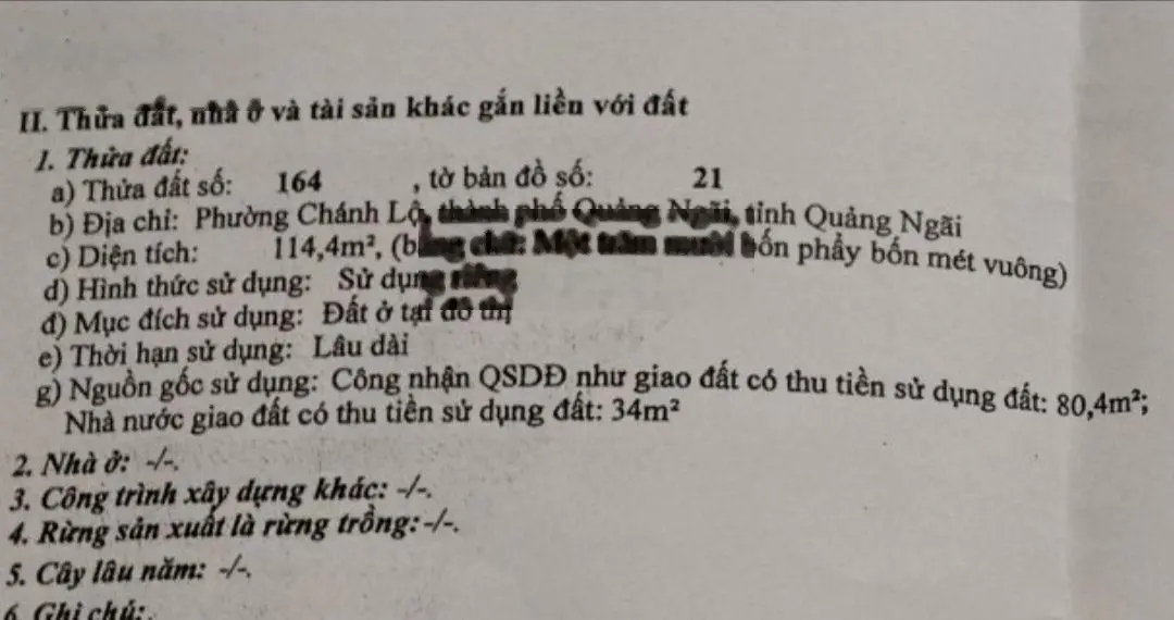 Cần bán nhà mặt tiền đường Lê Lợi Thành Phố Quảng Ngãi