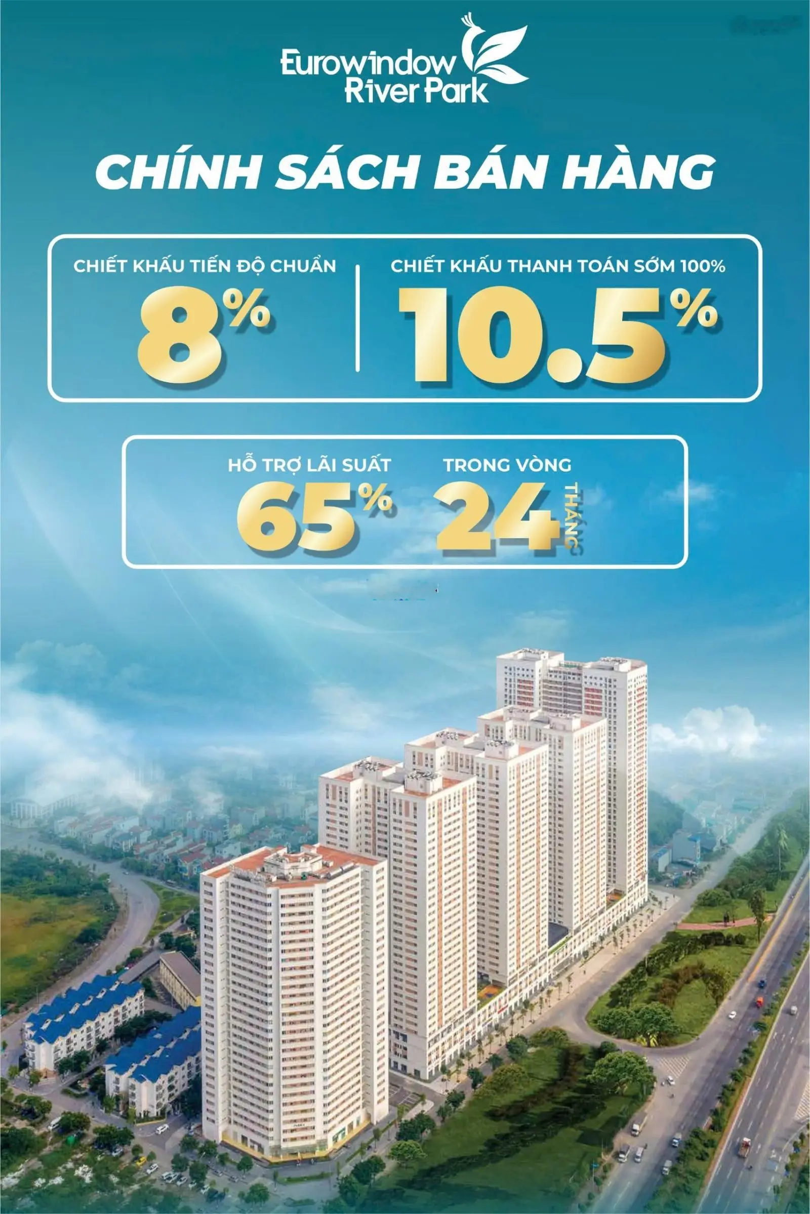 Chính chủ cần bán nhanh căn góc 3PN View ra sông Dự án Eurowindow River Park giá rẻ