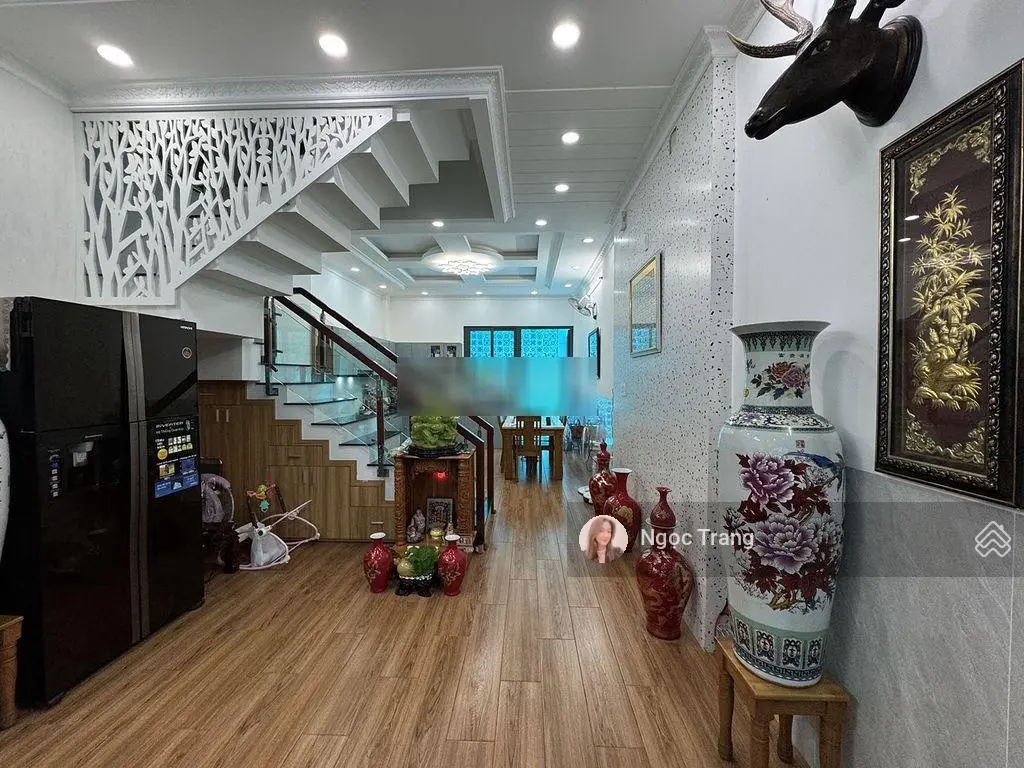 Nhà mới 100% vào ở ngay 4tầng 4.5x16m - Đường 12 xe hơi ngủ trong nhà Đặng Thuỳ Trâm - ĐH Văn Lang
