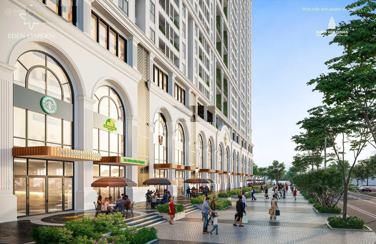 Tôi bán lô shophouse khối đế thương mại dự án Eden garden Lê Lợi TP Thái Bình
