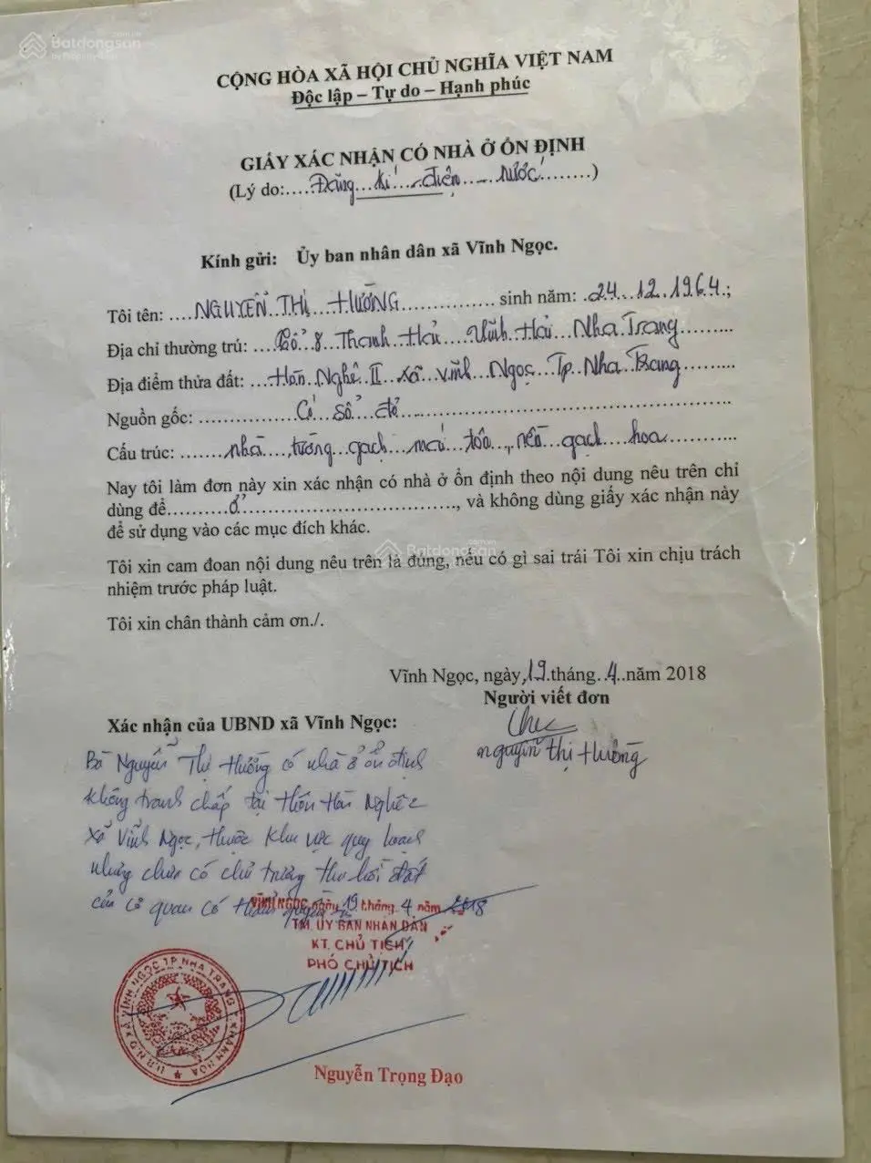 Cần sang nhượng nhà nguyên căn Hòn Nghê 2 giá tốt