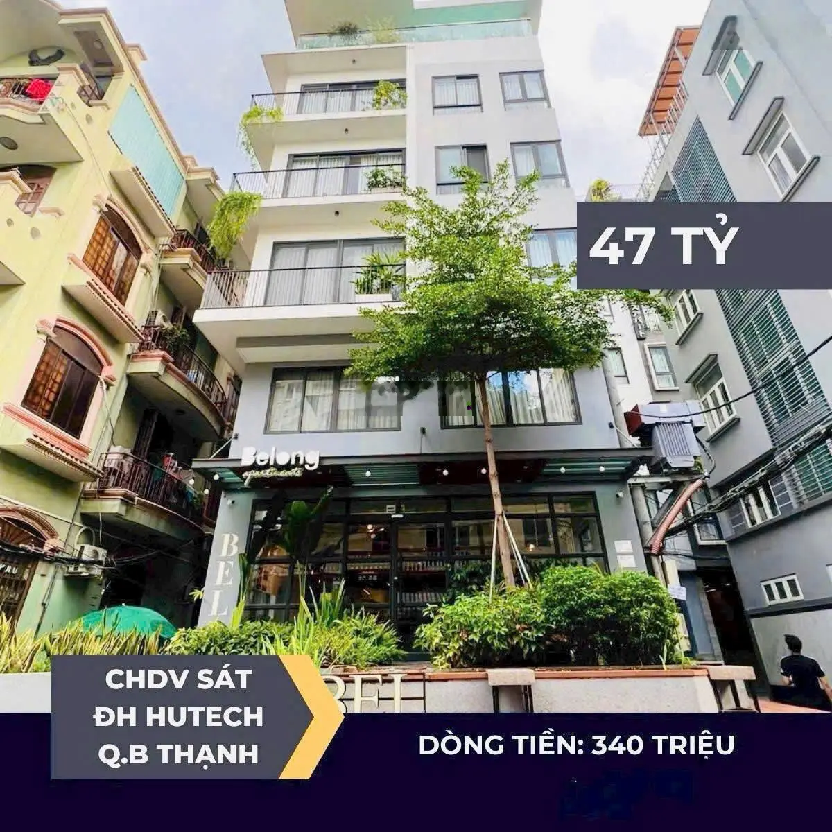 Siêu phẩm CHDV 70 phòng sát ĐH Hutech dòng tiền 340 triệu/tháng 47 tỷ!