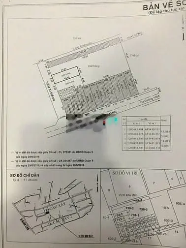 Bán lô đất ngang 5m đường Cầu xây , Tân Phú. Q9. 3 tỷ 9/ 75m2 hiện hữu