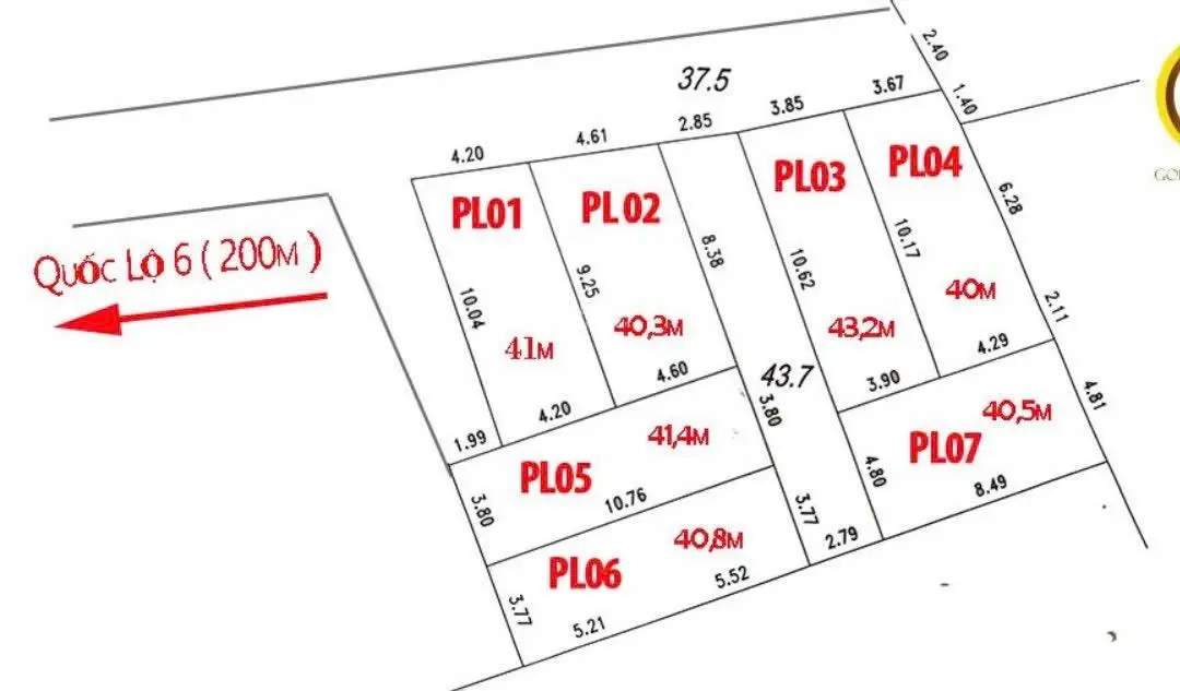 Cần bán đất giá 1,05 tỷ VND tại Đông Phương Yên, Chương Mỹ, Hà Nội