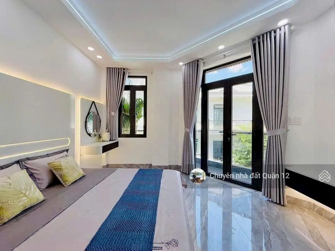 Siêu phẩm 4 tầng góc 2MT hẻm 12m Full nội thất Đường Hiệp Thành 07. Quận 12