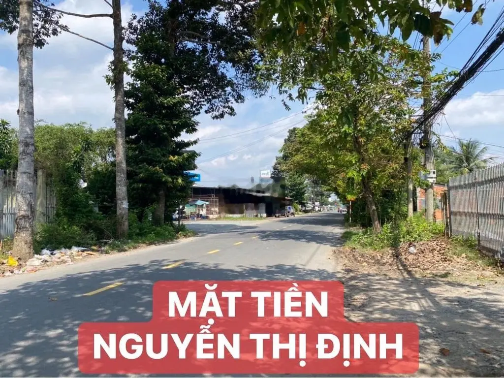 Đất nền mặt tiền nguyễn thị định - xã phú hưng, tp. bến tre!