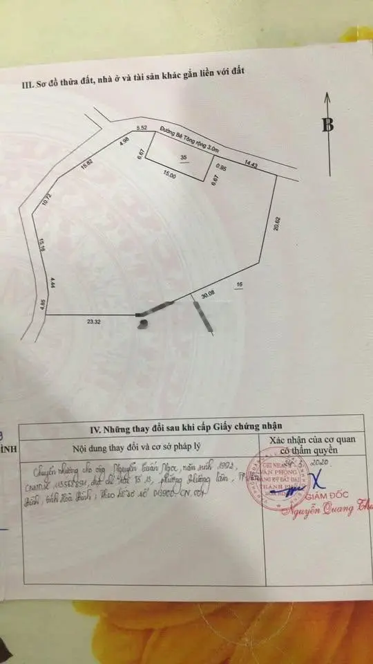 Bán đất Tổ dân phố số 7, Phường Tân Thịnh, TP Hòa Bình