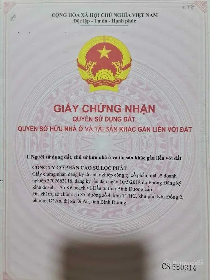 Mình chính chủ bán nền Lộc Phát Bàu Bàng