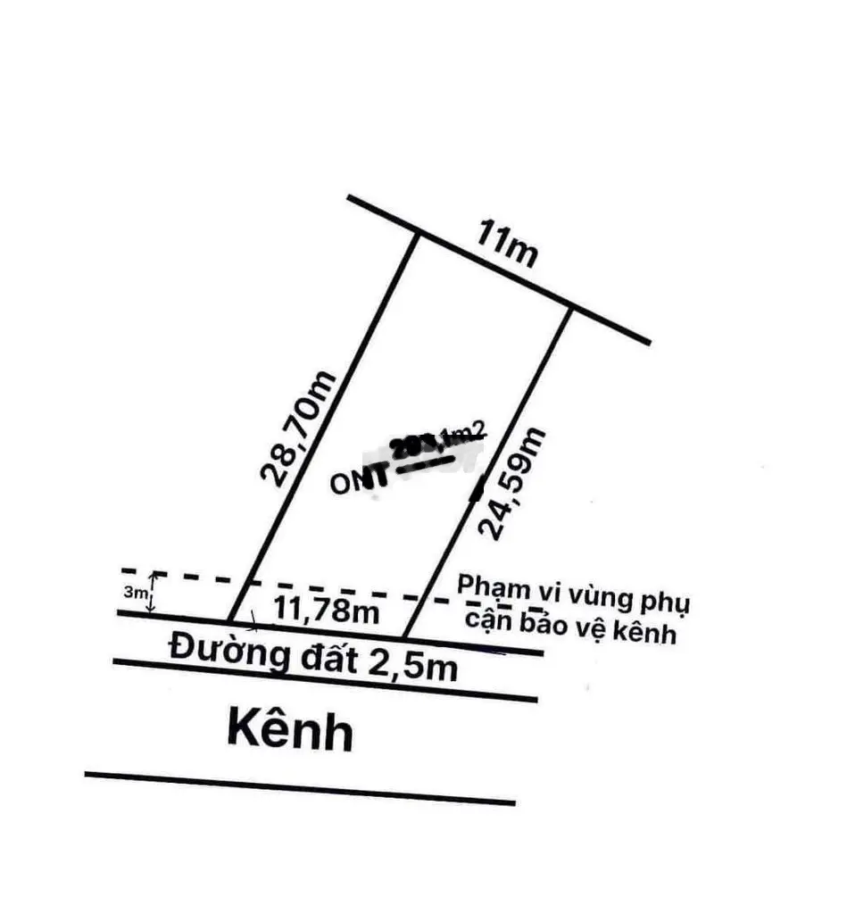 11x25m. Ngay uỷ ban xã Bình Lãng . Tân Trụ. Long An