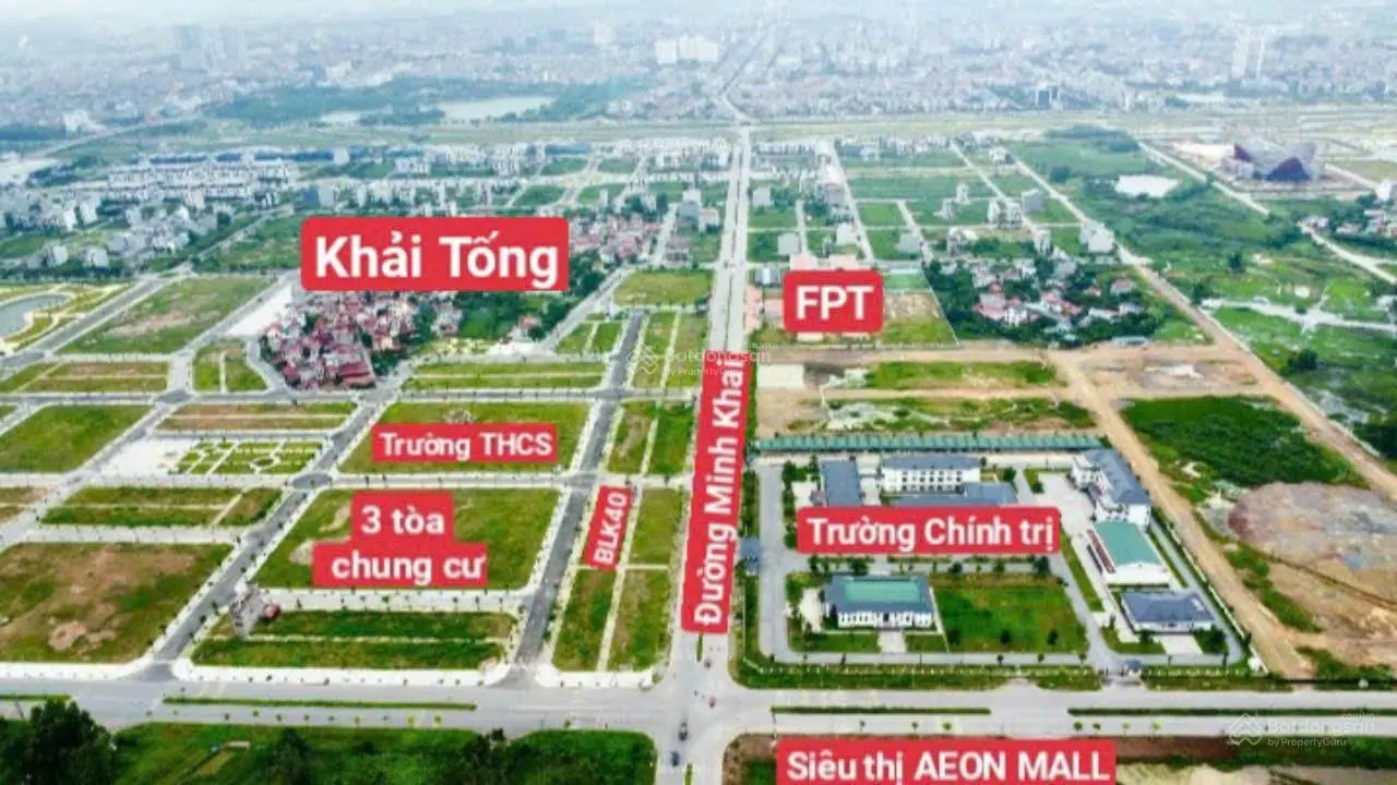 Chuyển nhượng lô đất làn 2 Minh Khai - Bắc Giang view chung cư, cạnh Aeon MalL, FPT,... Giá tốt